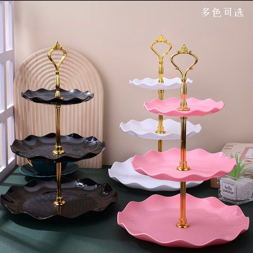 Wholesale multi layer 3 tier fruit plate