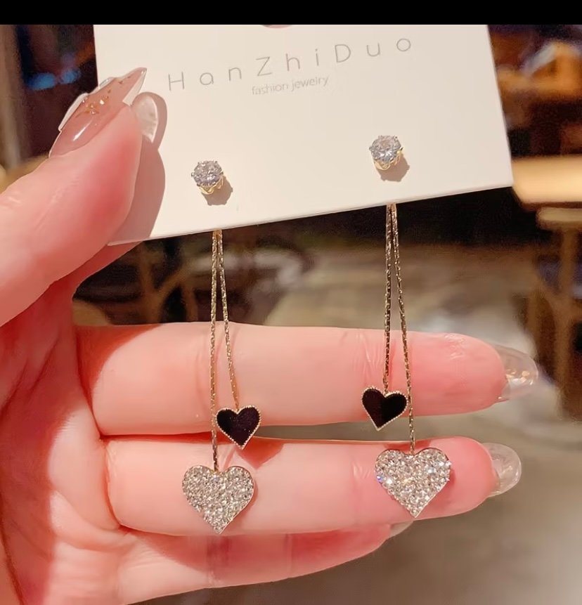 2026 new earrings versatile heart shape