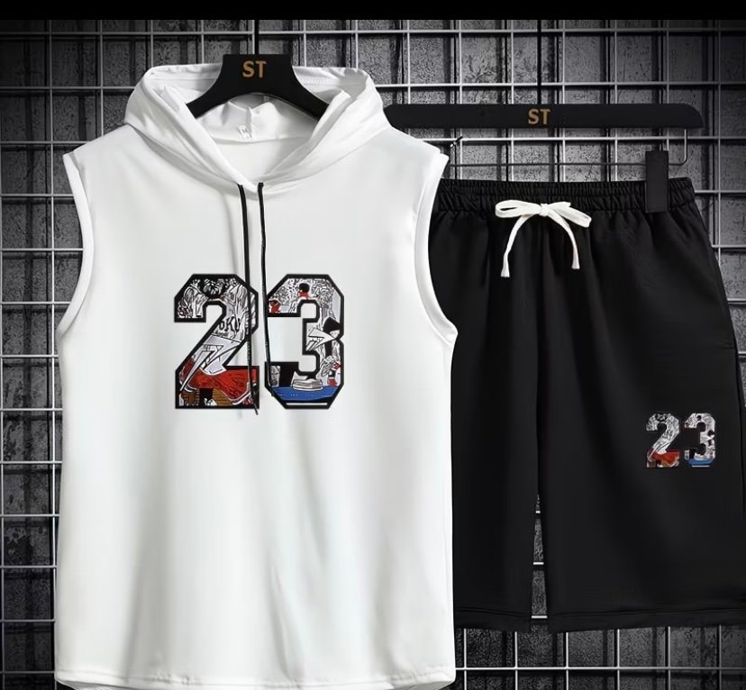 Men’s hooded sleeveless vest T shirt