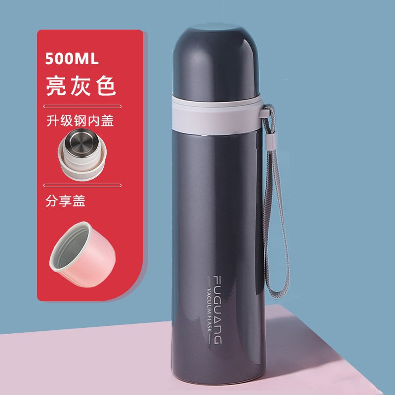 Fuguang 304 Stainless Steel Thermos Flask - 500ml, 12-24h Heat