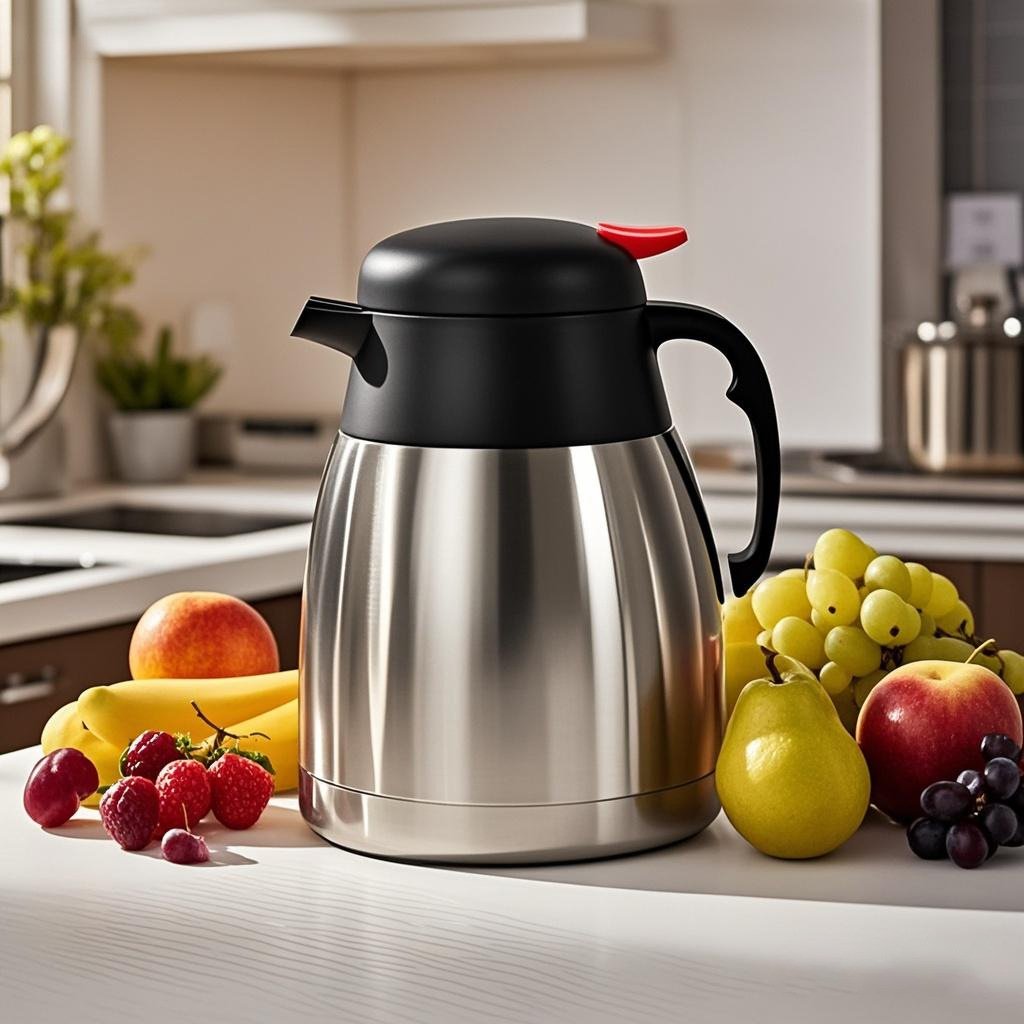 Stainless Steel Vacuum Flask 1.5L/2L - 12-24h Heat Retention