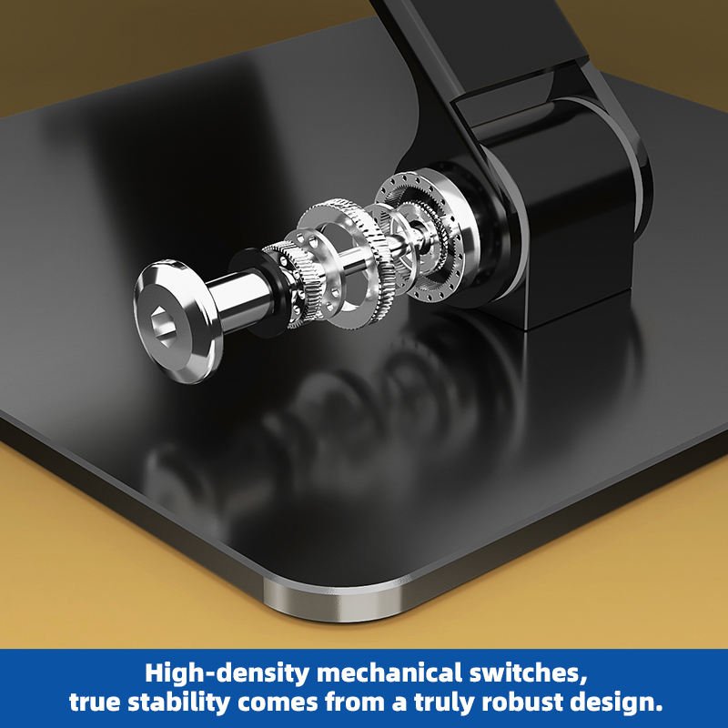 Adjustable Metal Phone & Tablet Desk Stand - Foldable Universal Holder