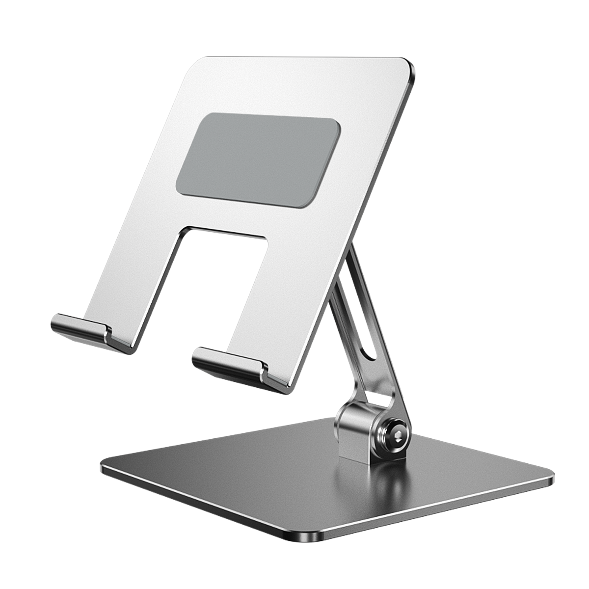 Adjustable Metal Phone & Tablet Desk Stand - Foldable Universal Holder