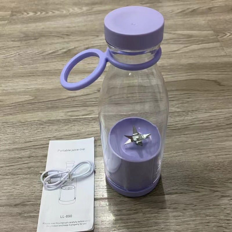 420ML Portable Rechargeable Juicer Blender Cup - USB Electric Smoothie Maker