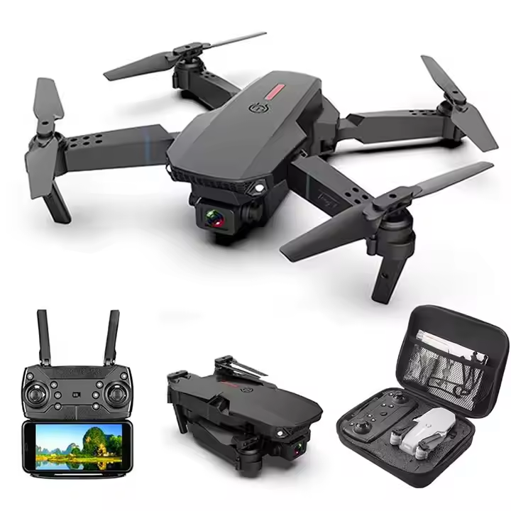 E88 Pro Drone with Dual 4K Camera - Foldable RC Quadcopter
