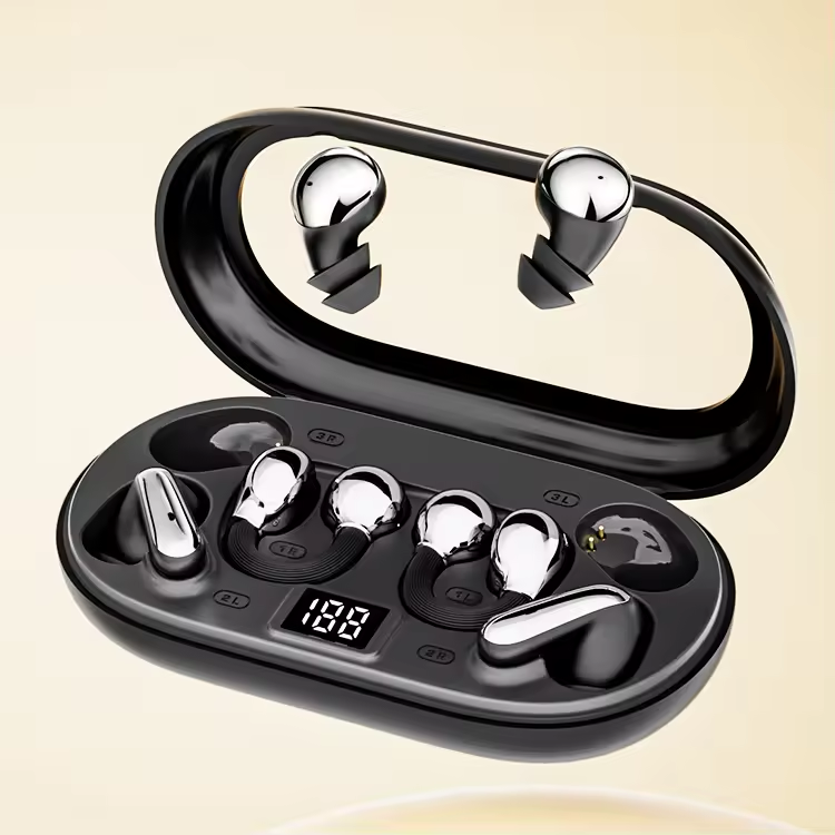 P47 Wireless Ear Clip Earbuds - 3 Pairs, IPX5 Waterproof Sports Set