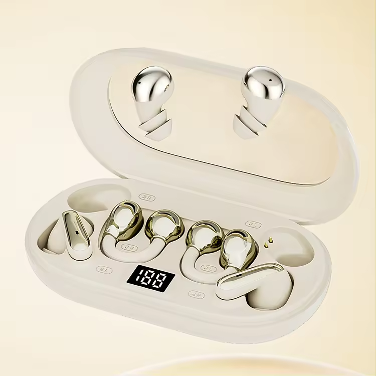 P47 Wireless Ear Clip Earbuds - 3 Pairs, IPX5 Waterproof Sports Set