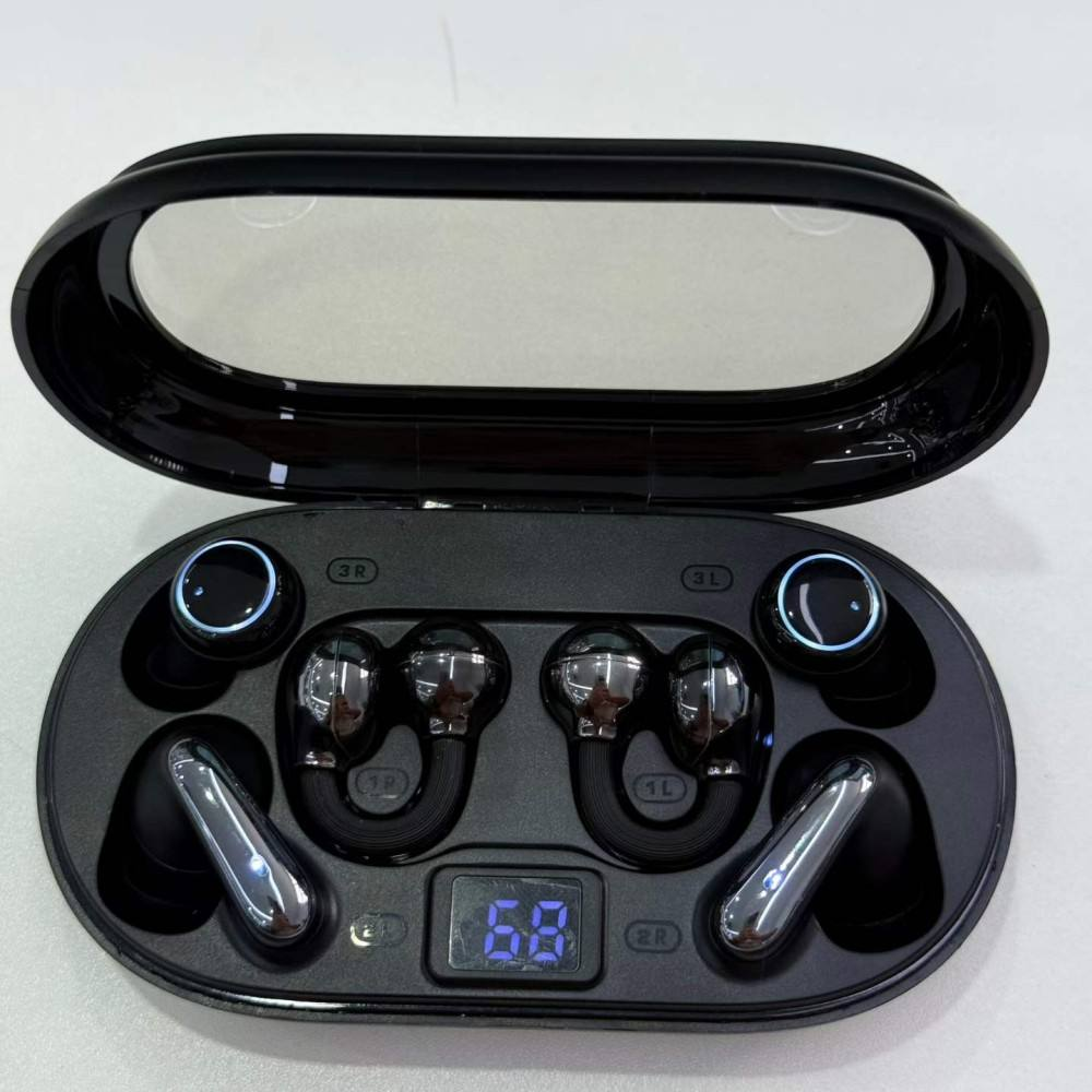 P47 Wireless Ear Clip Earbuds - 3 Pairs, IPX5 Waterproof Sports Set