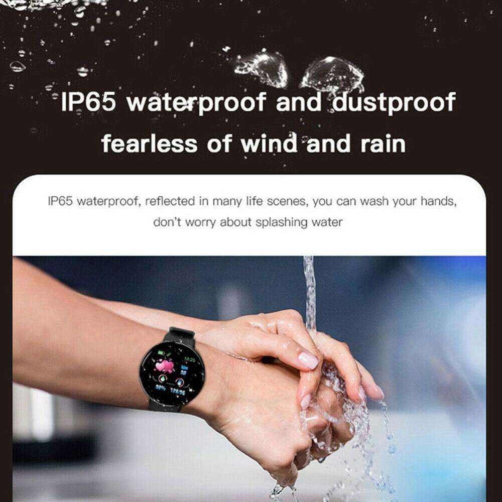 D18 Waterproof Bluetooth Smart Watch - Heart Rate & Sleep Tracking