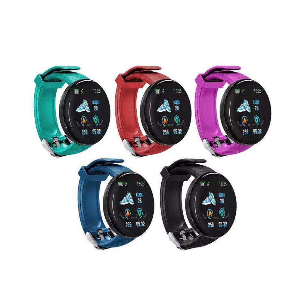 D18 Waterproof Bluetooth Smart Watch - Heart Rate & Sleep Tracking