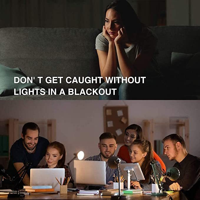Rechargeable Emergency LED Bulb - Stays On During Power Cuts